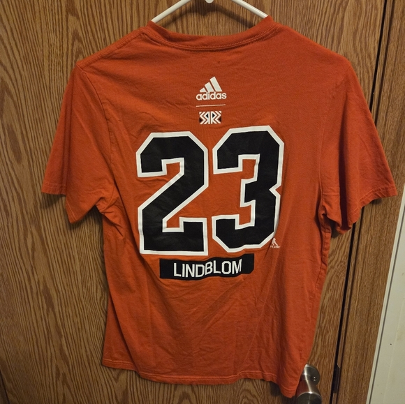 Adidas Philadelphia Flyers Oskar Lindblom Shirt Medium Men's NHL - Picture 3 of 3